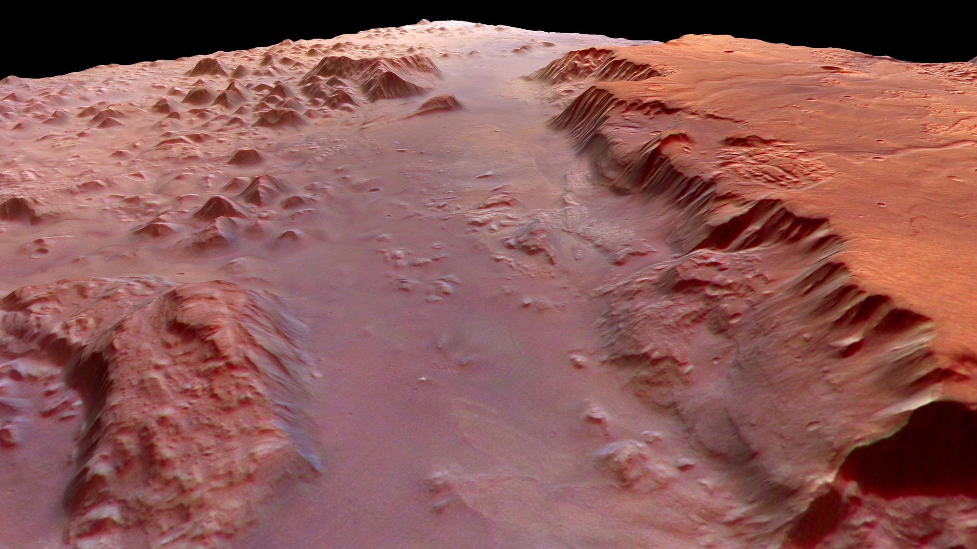 Eos Chasma - 'dawn over the gorge'