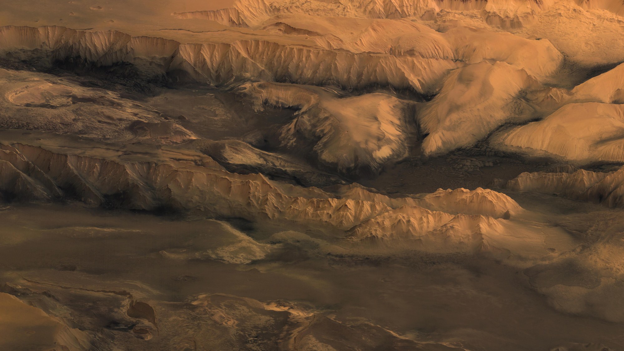 Valles Marineris central section