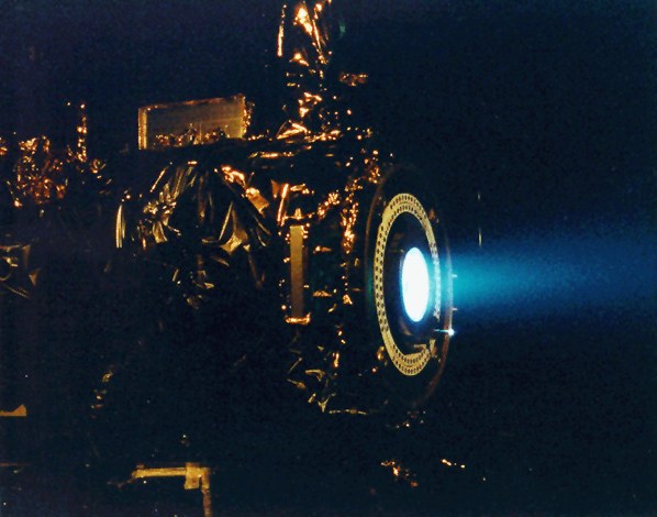 Ion engine during a test run