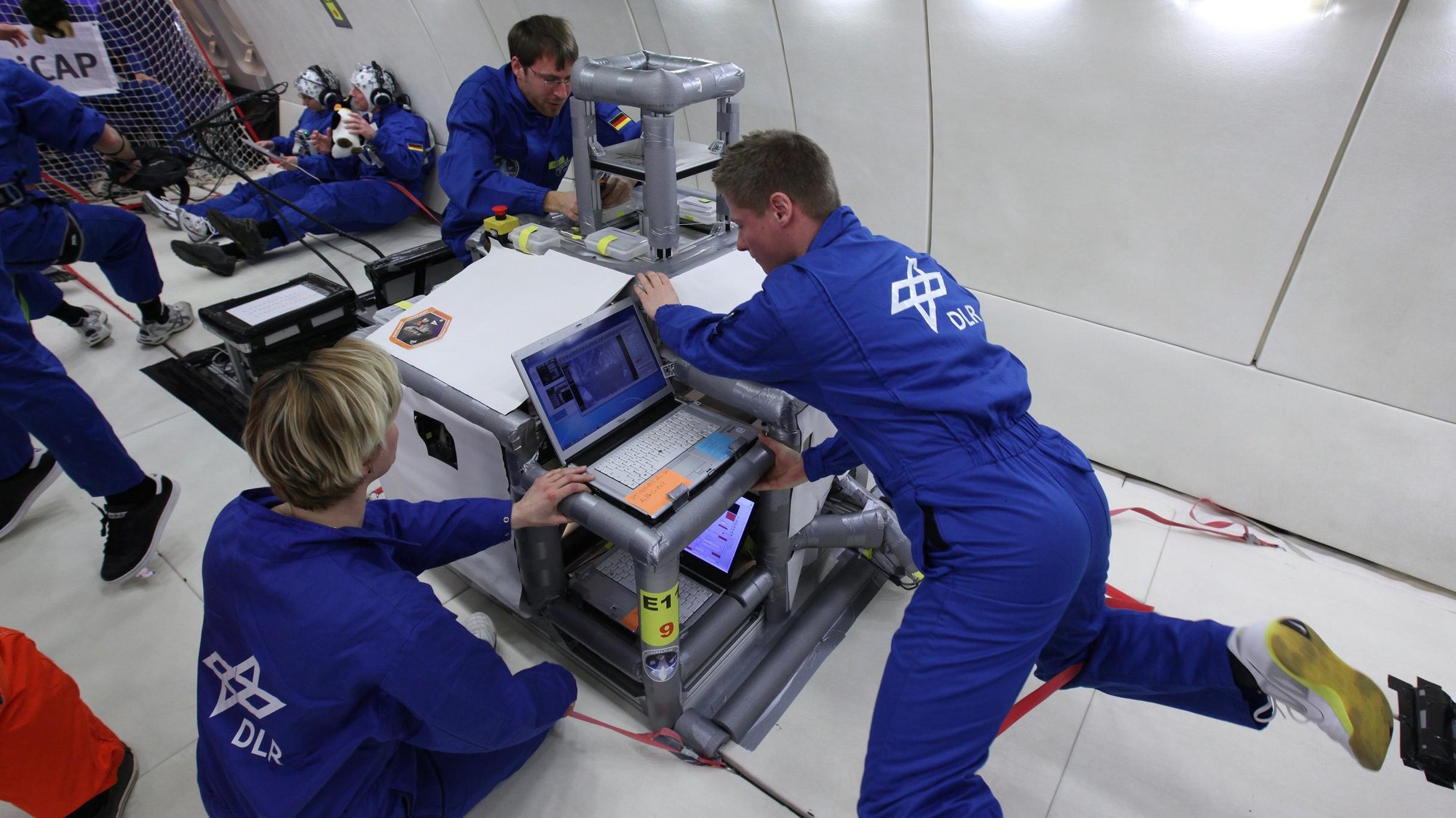 MASCOT asteroid lander in microgravity