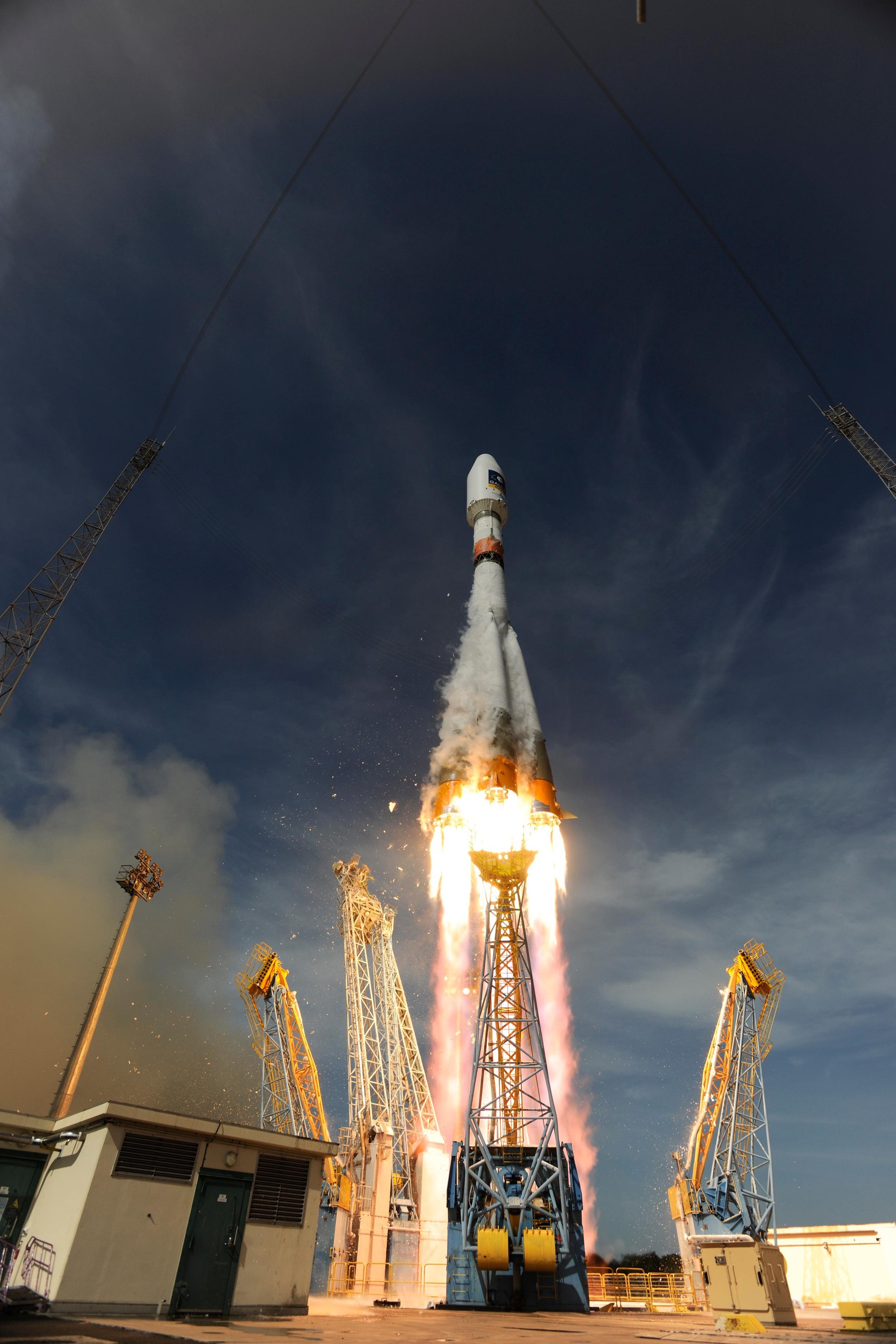 Launch of Soyuz ST-B with Galileo satellites
