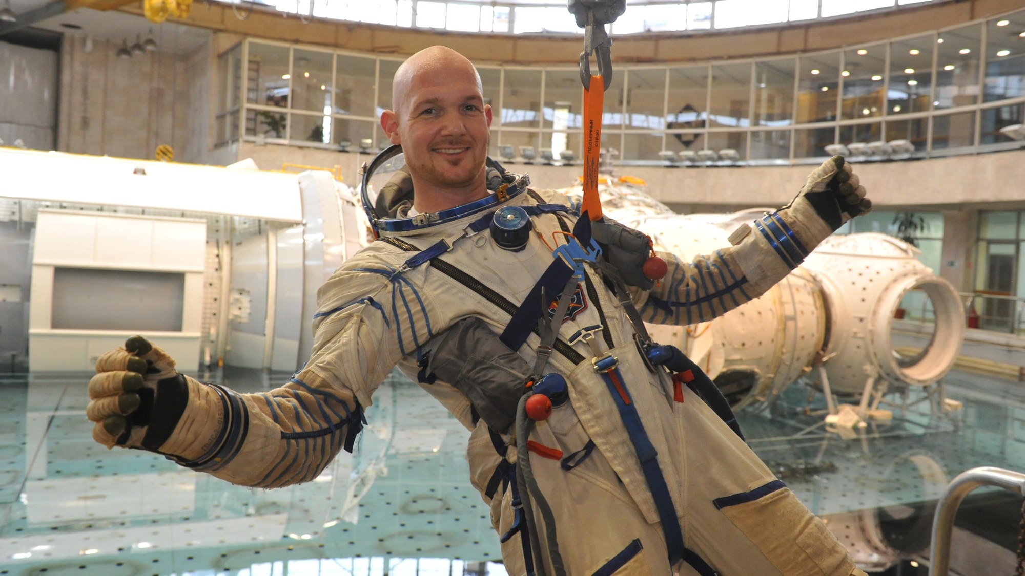 Alexander Gerst during training