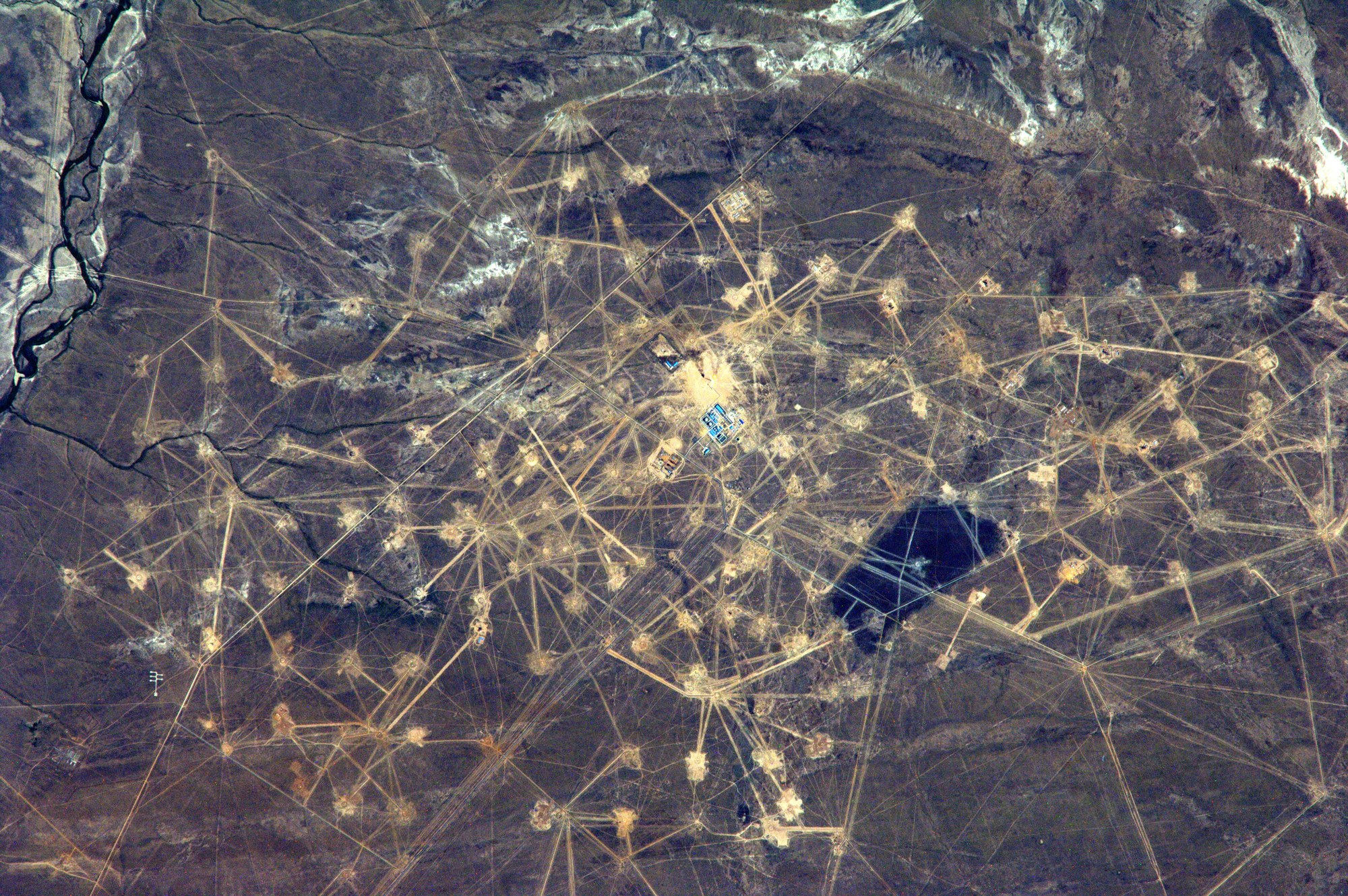 Gas field in Kazakhstan