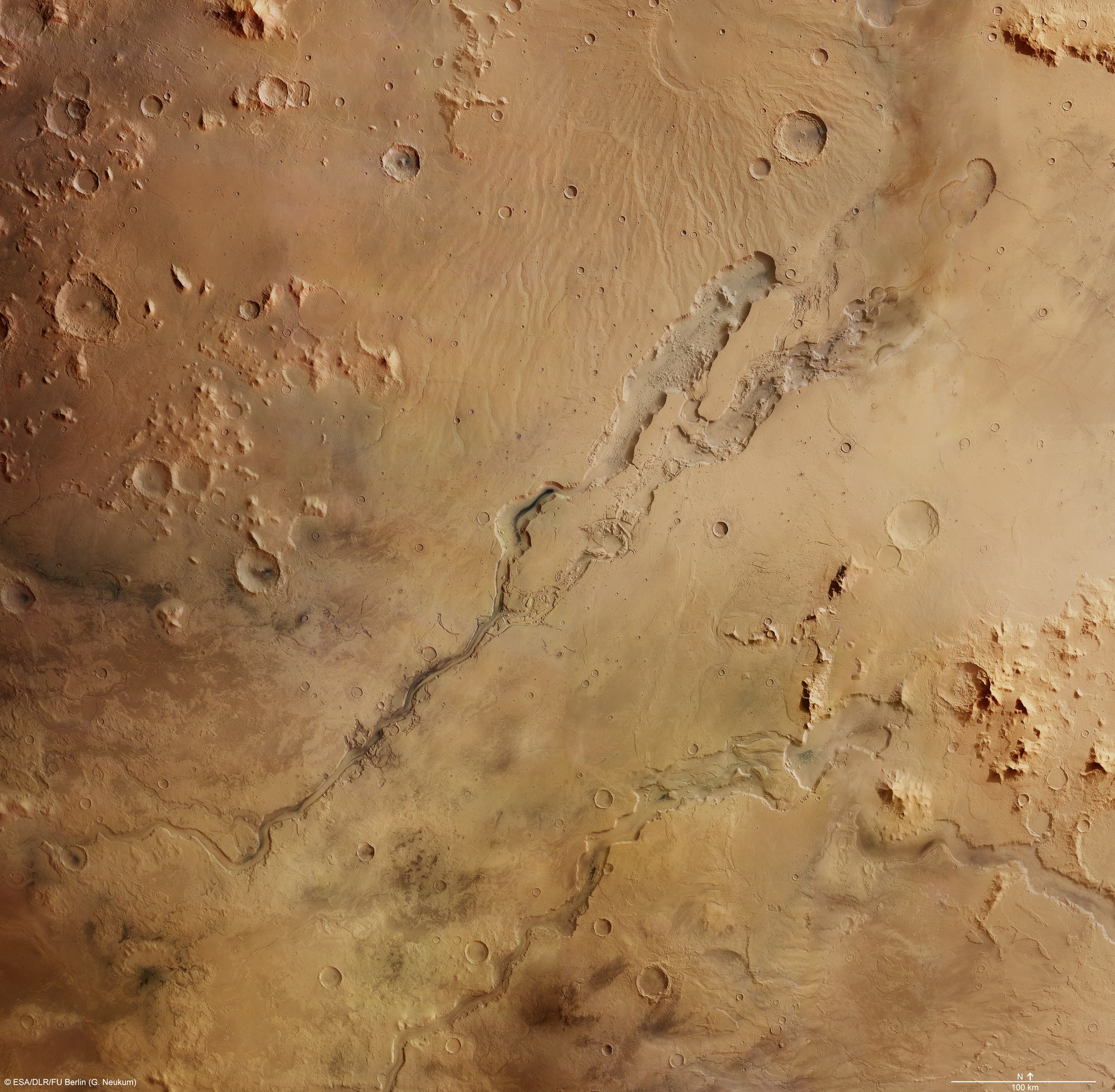 Vertical view of the Dao and Niger Valles