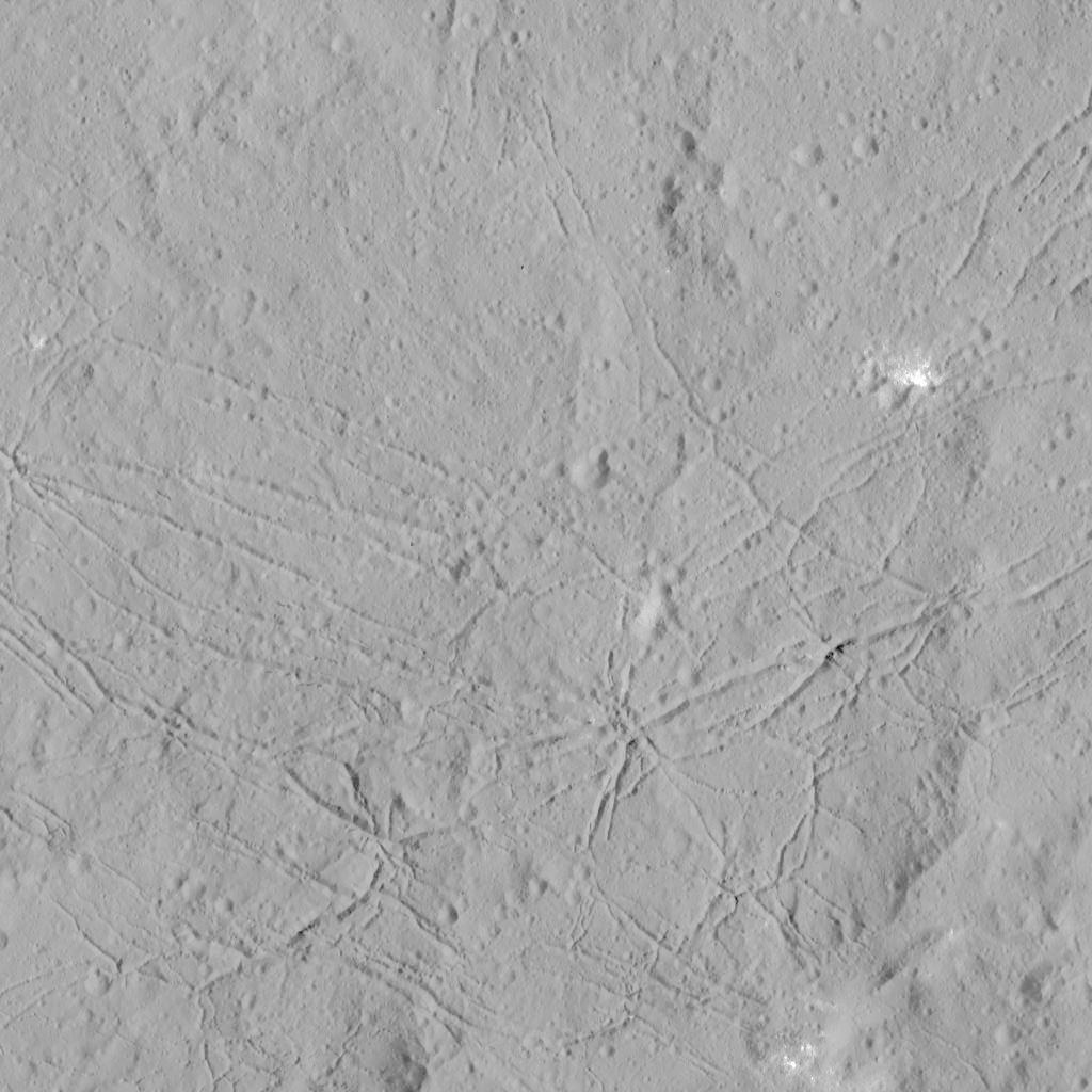 Interior of Dantu Crater on dwarf planet Ceres