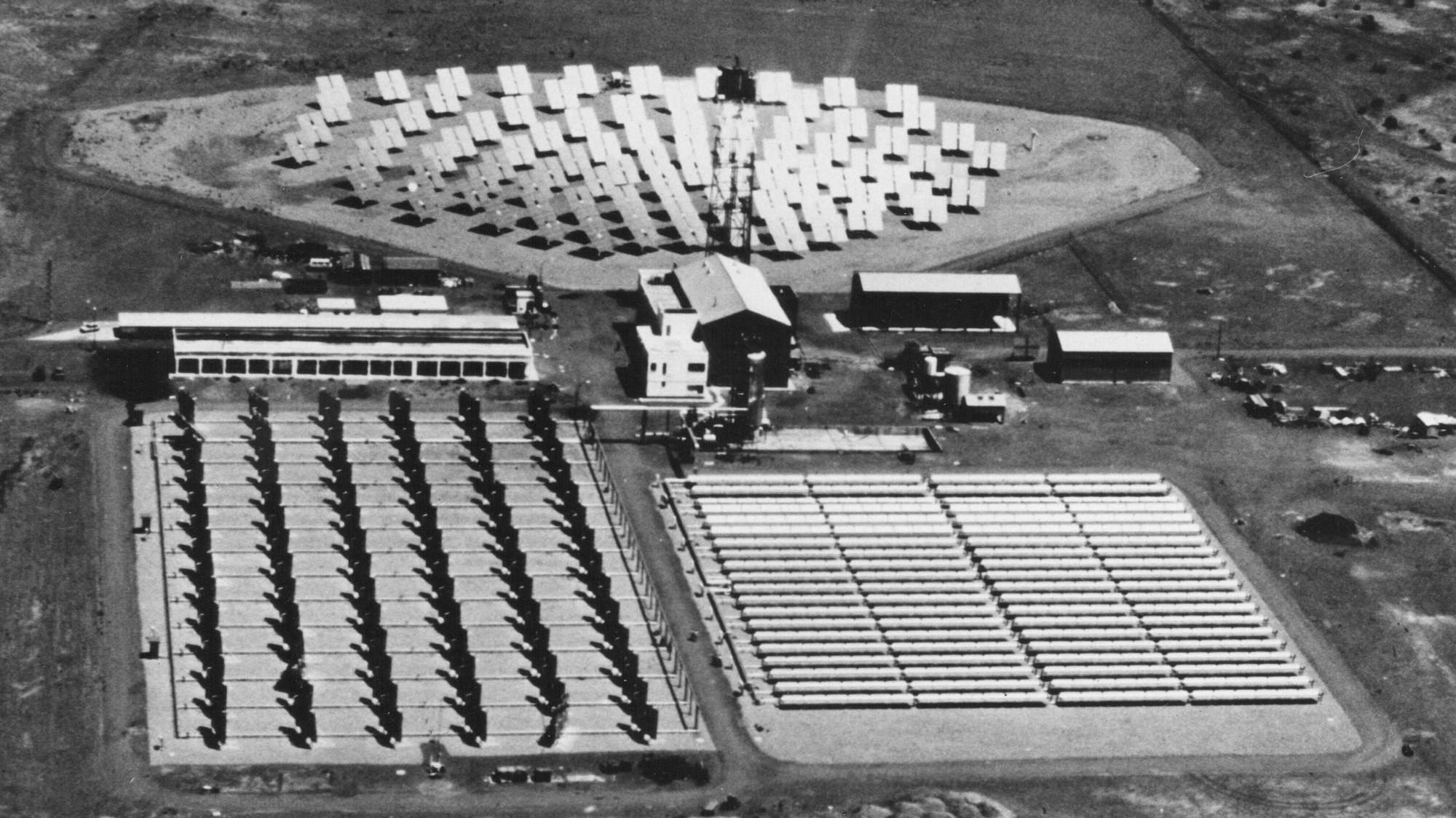 Plataforma Solar de Almería at the start of the 1980s