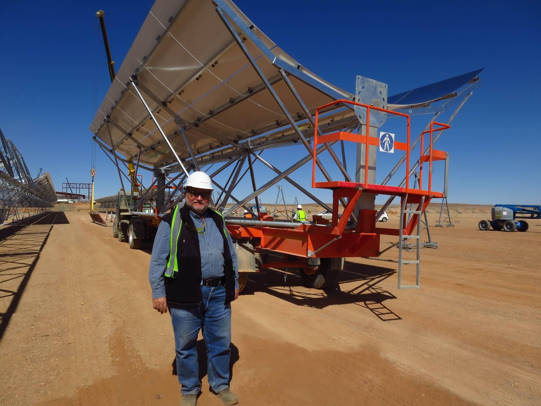 Solar power plant expert Michael Geyer