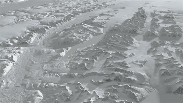 Animation: Elephant Foot Glacier in northern Greenland