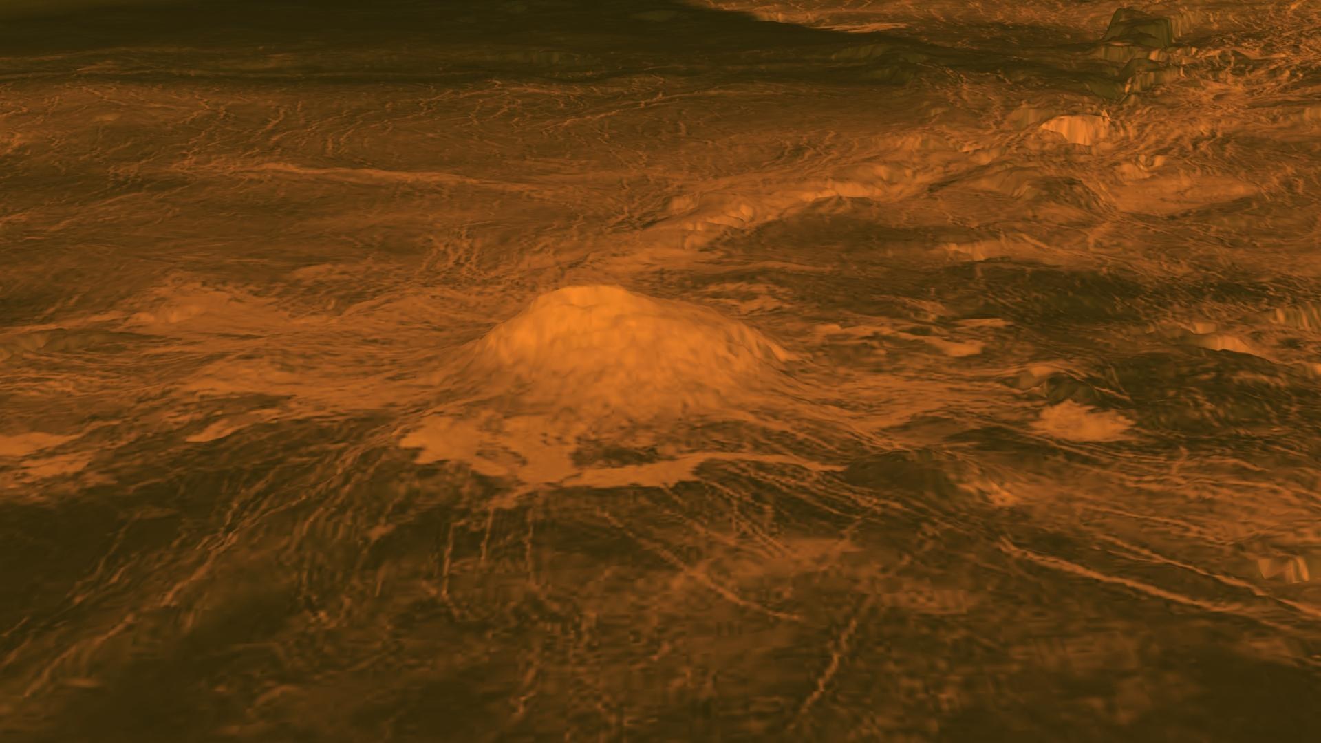 Elevation model of Idunn Mons