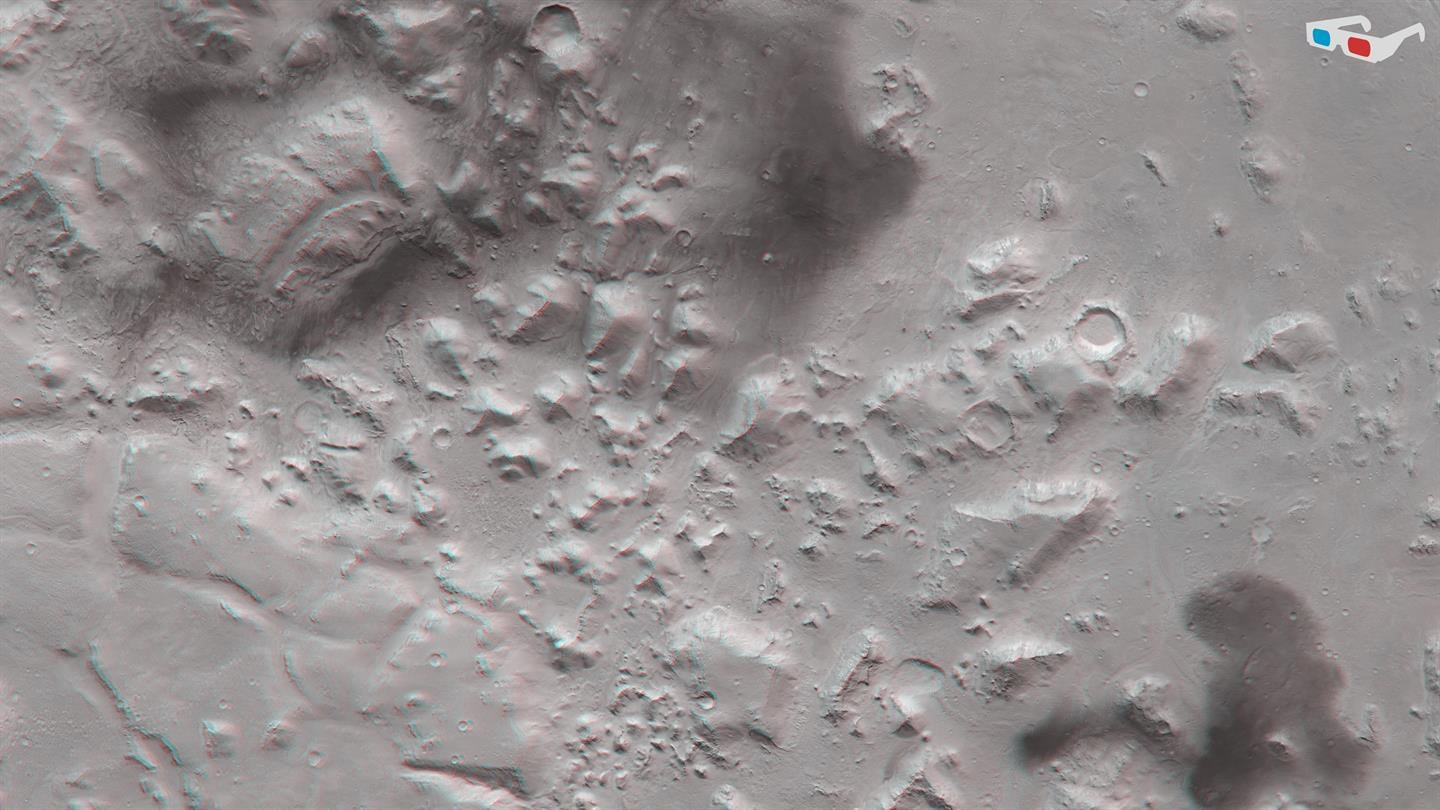 3D view of the northern part of the Nili Fossae region