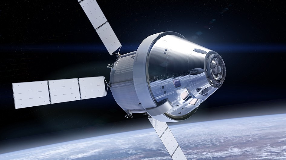 Artist's impression of the Orion spacecraft