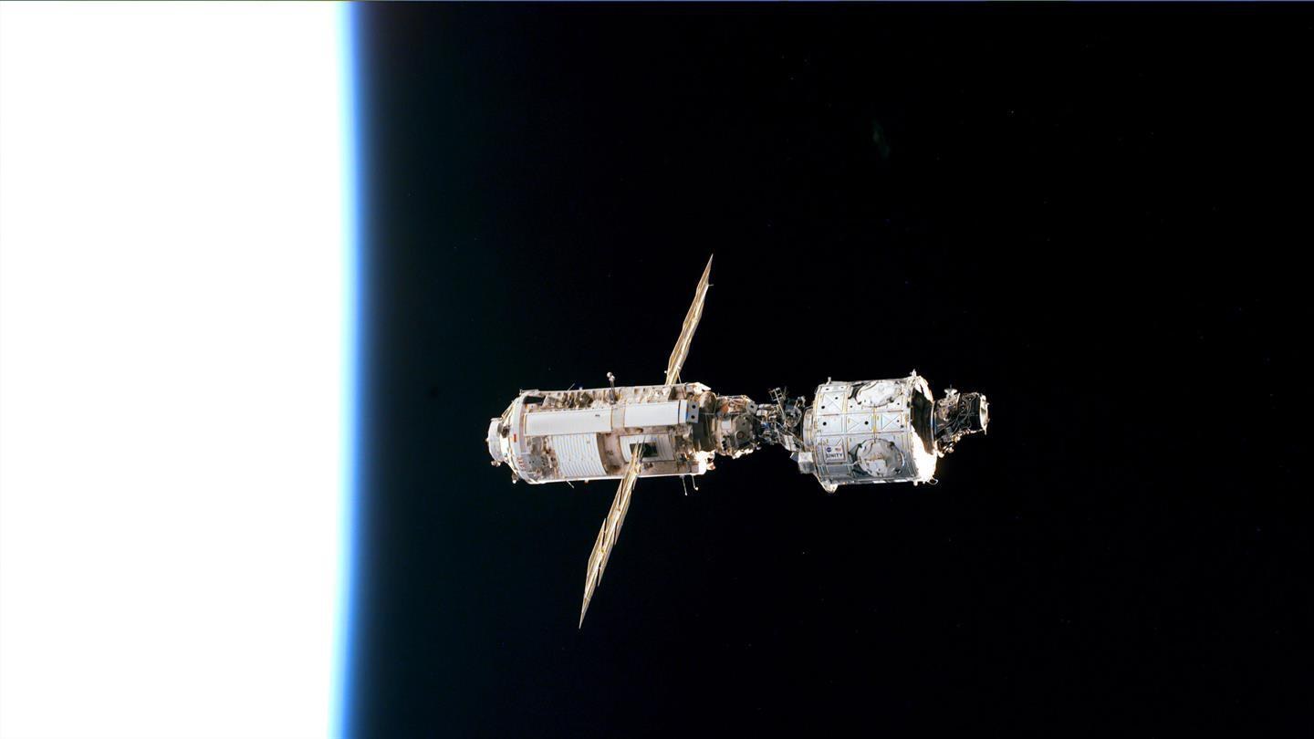 The ISS modules Zarya and Unity