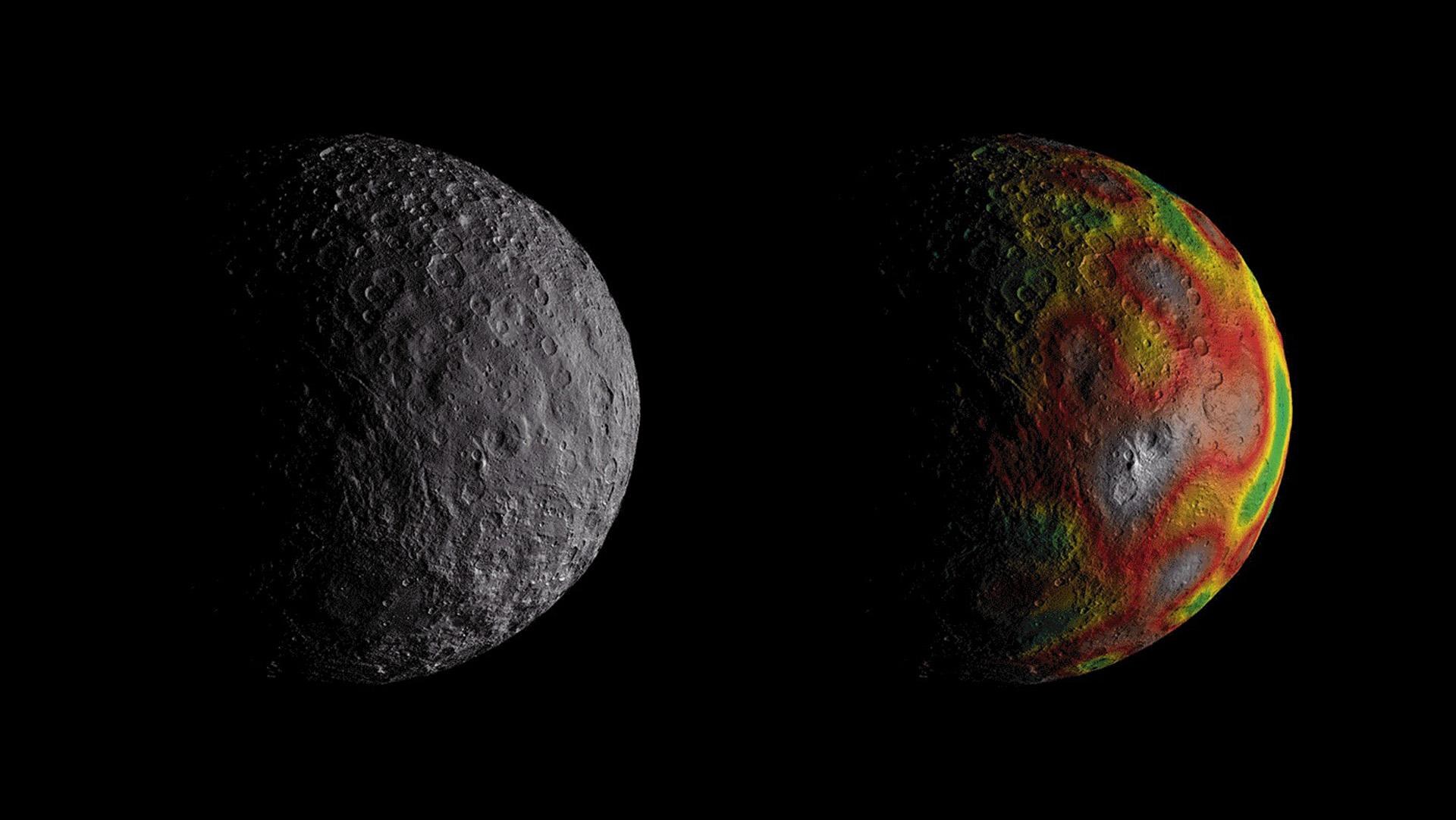 Ceres – Global view and gravitational field