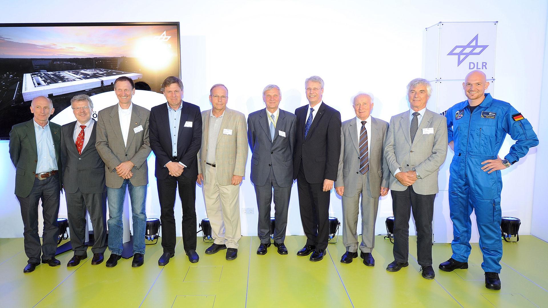 Ten German astronauts were present at the opening of :envihab in 2013