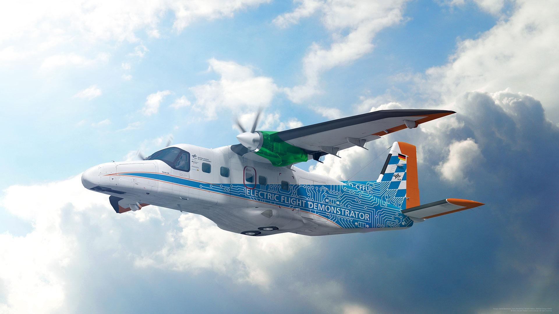 Artists im­pres­sion of the Electric Flight Demonstrator