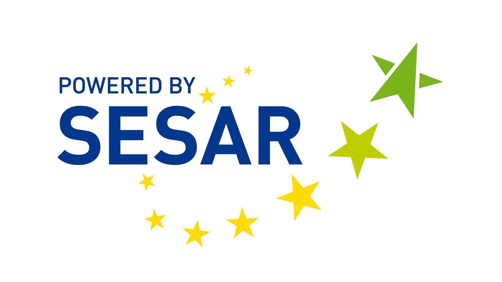 Logo Plate Lines - powered by SESAR