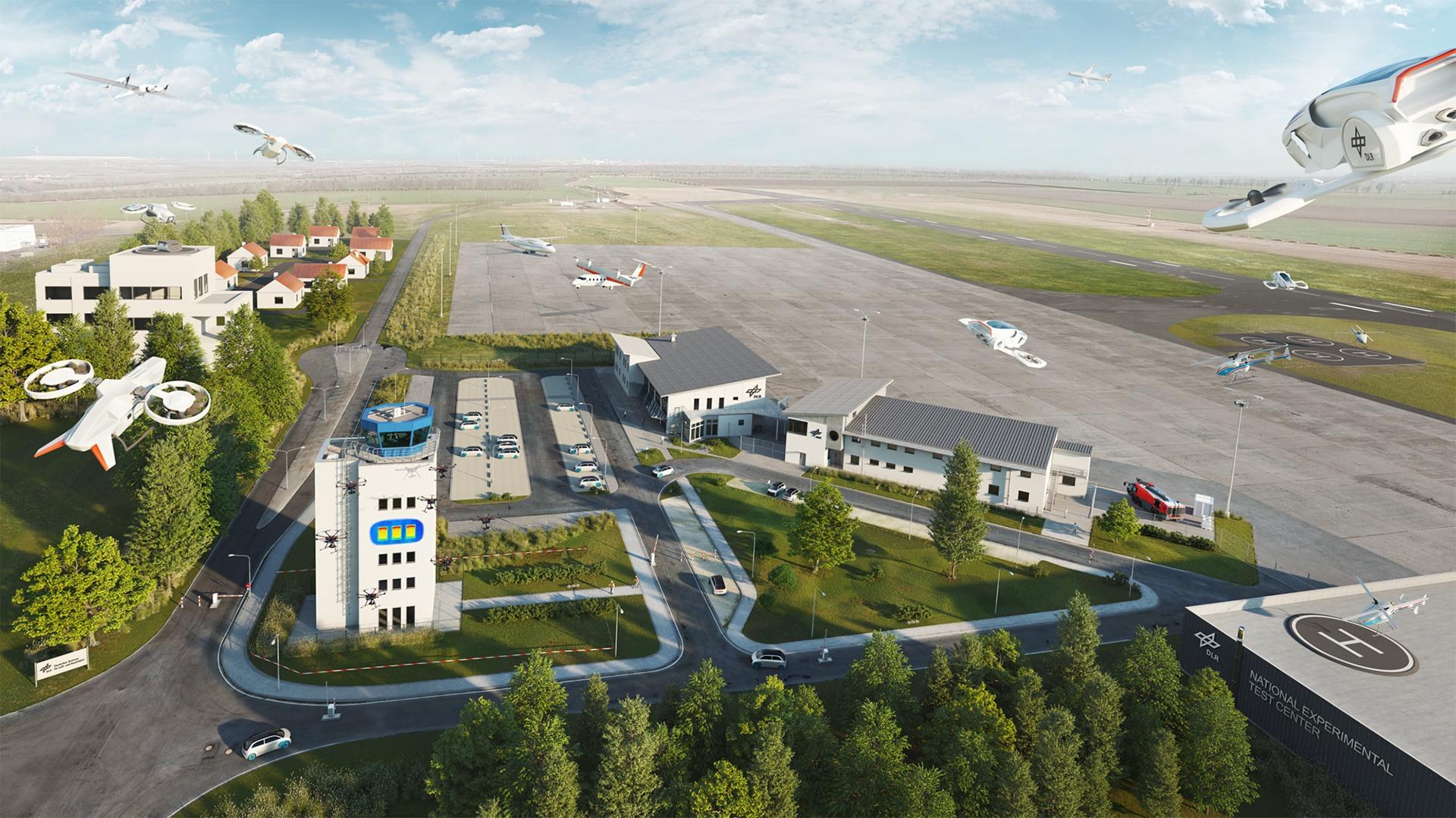 Future vision of the National Test Centre at DLR's Cochstedt site