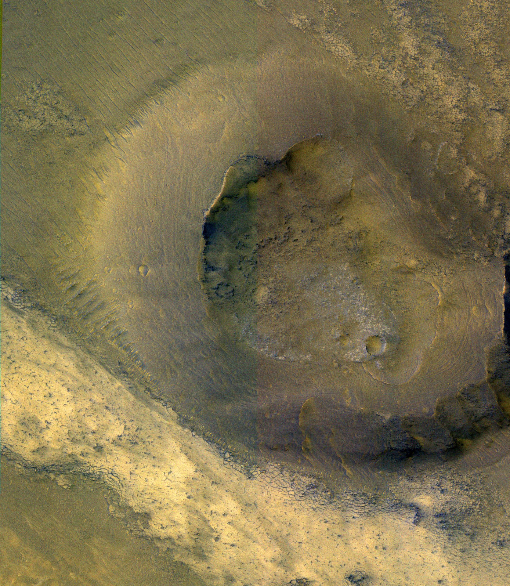A mud volcano on Mars?