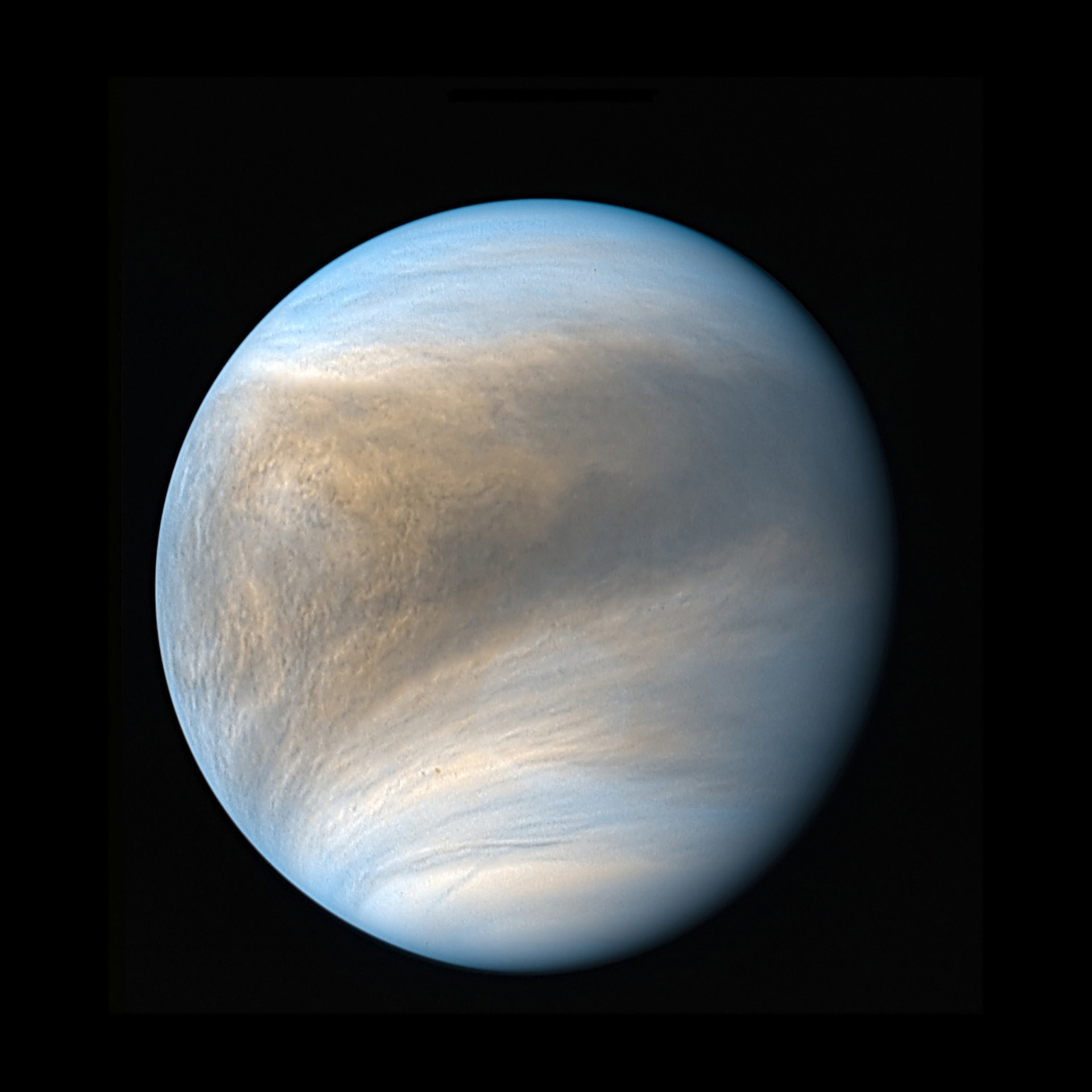 Venus from the perspective of the Japanese space probe Akatsuki