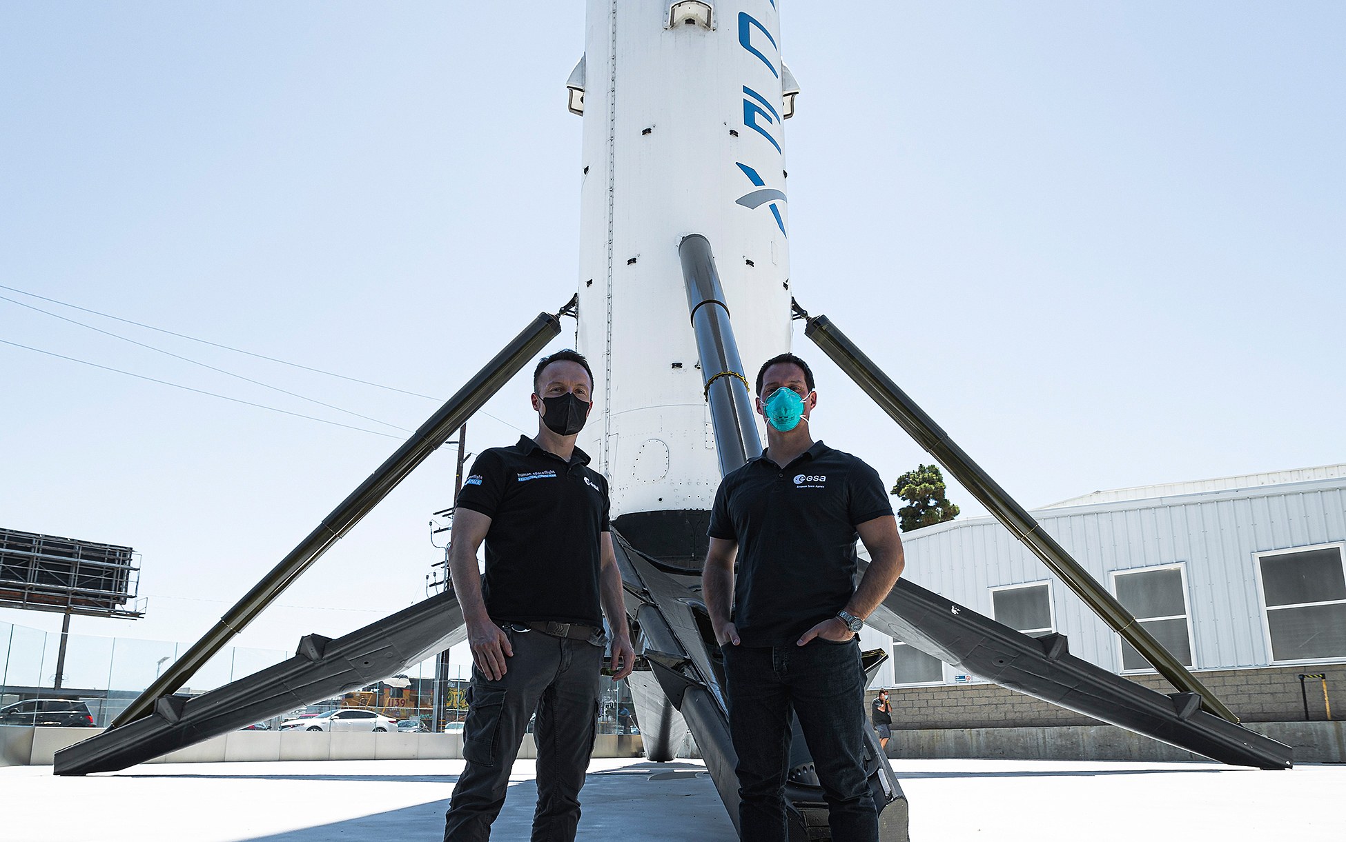 The first Europeans to travel into space on a commercial launcher