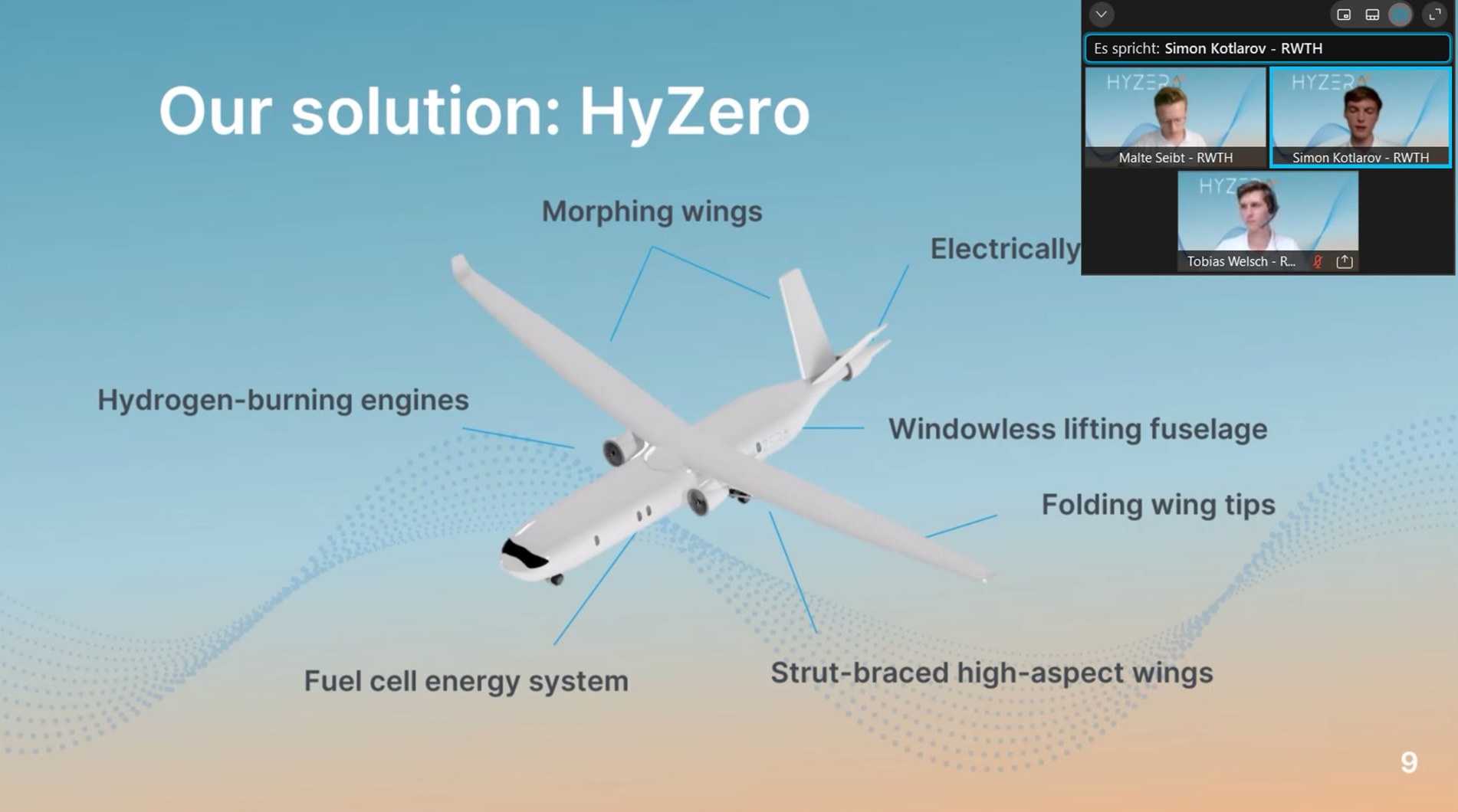 Online presentation of the HyZero concept