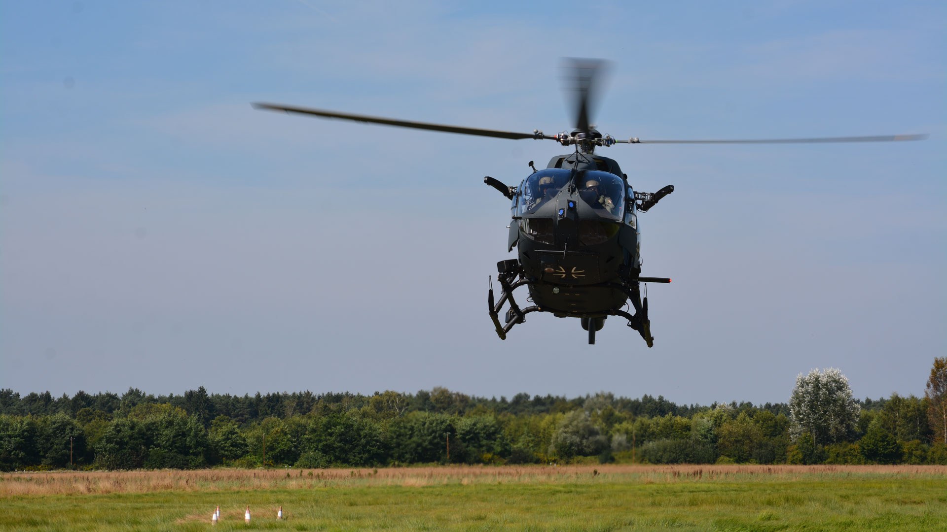 H145M helicopter during research
