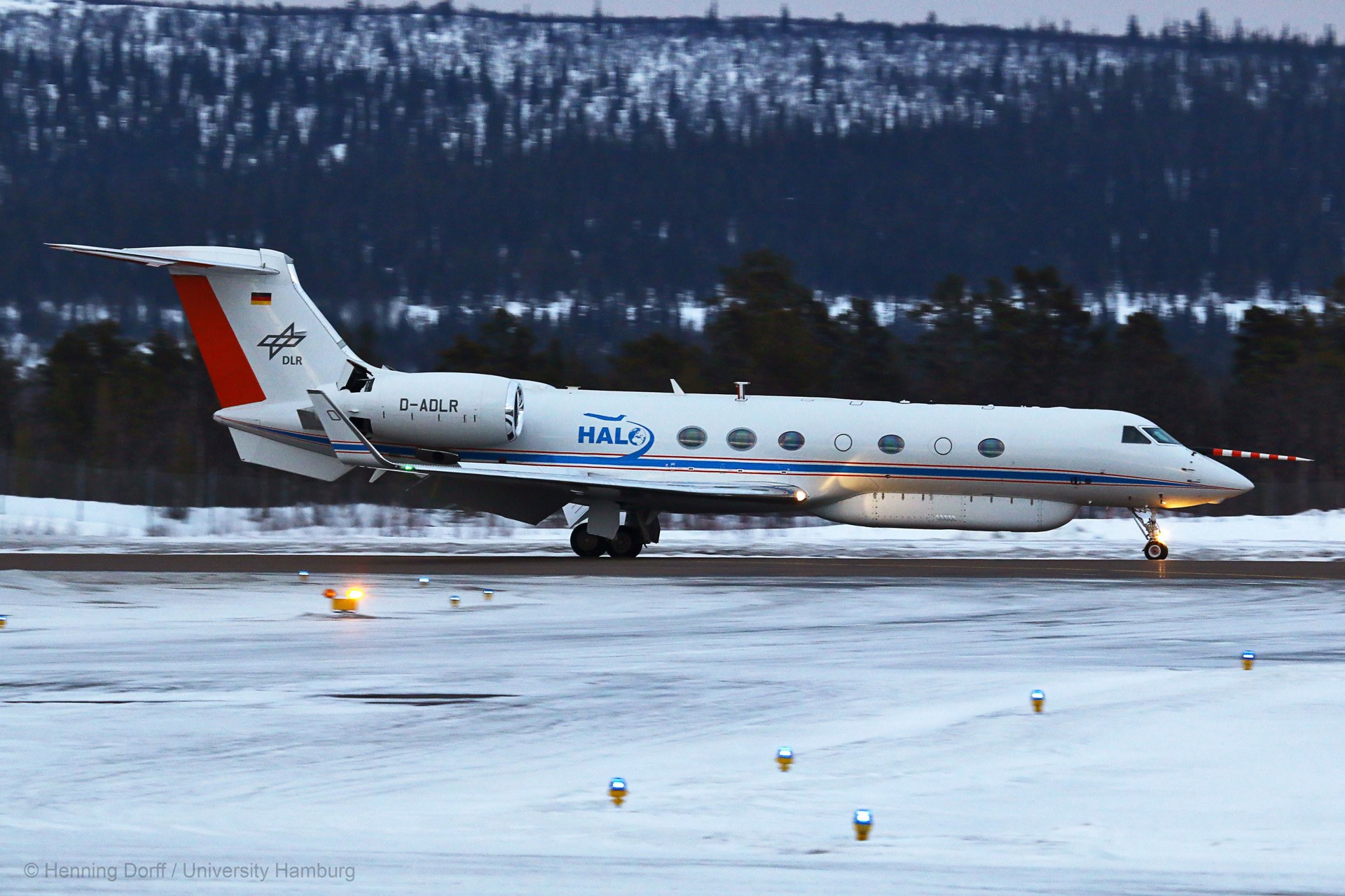 HALO after landing in Kiruna, Sweden