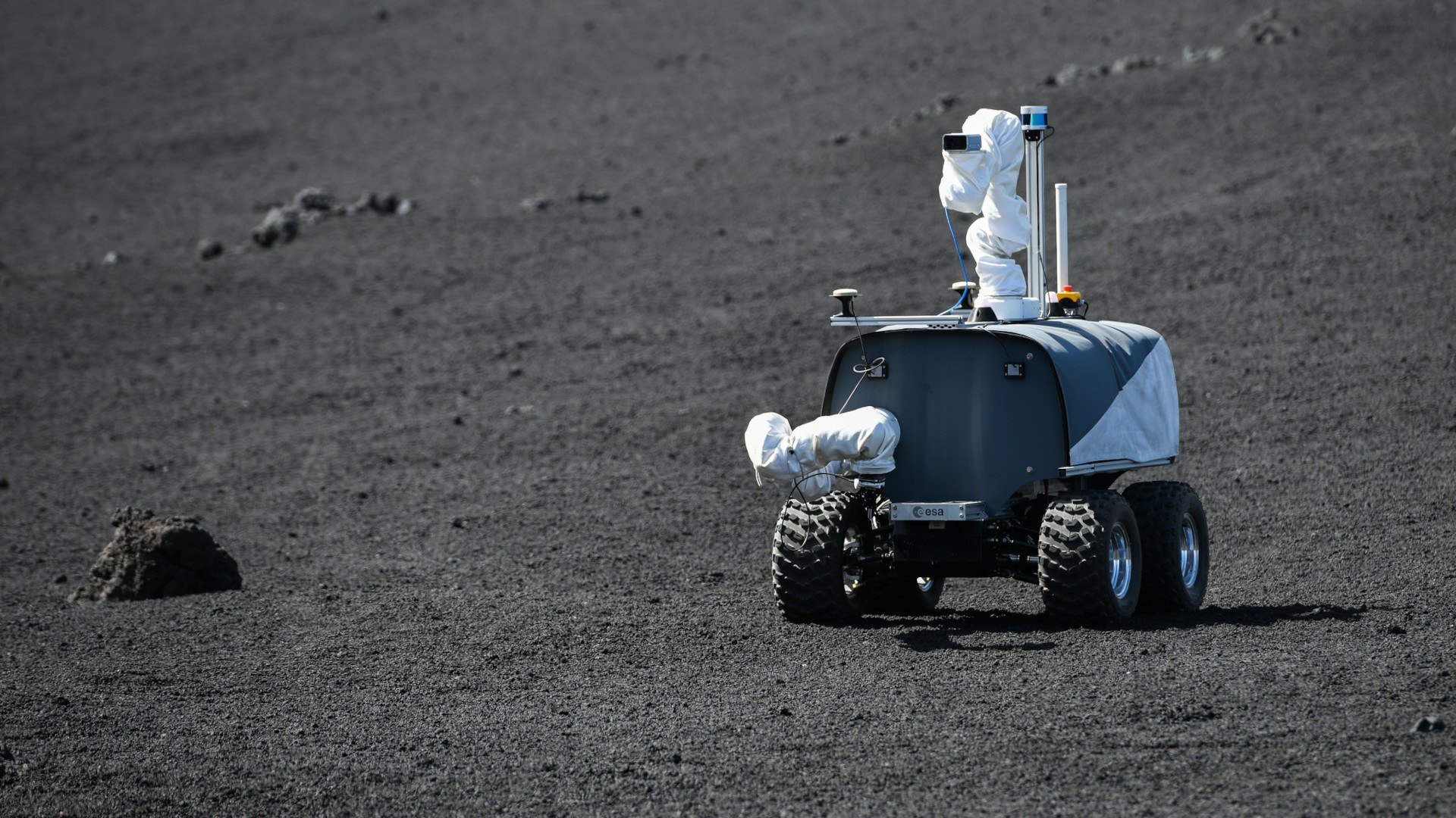 Interact rover on Mount Etna