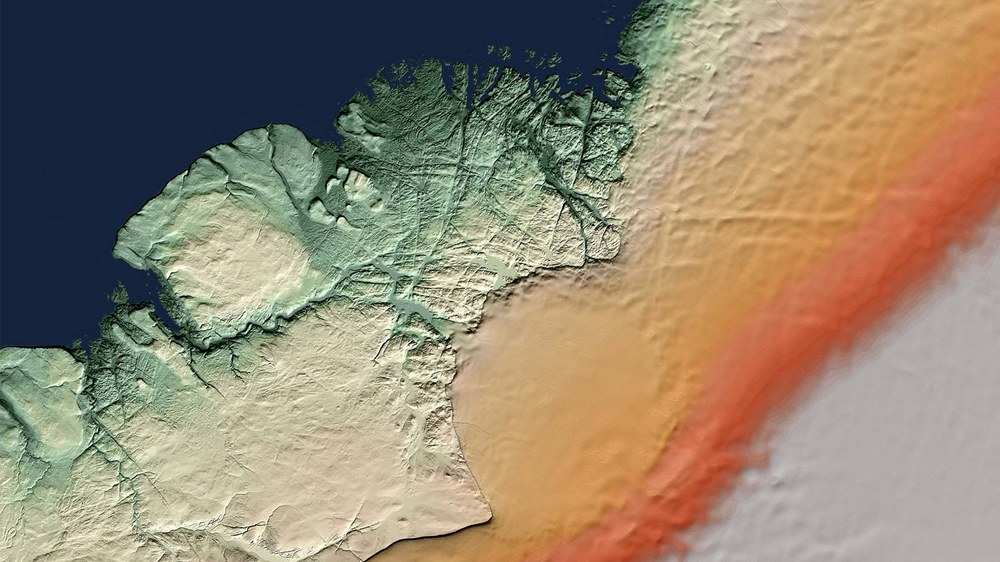 TanDEM-X image of the Hiawatha Glacier in Greenland