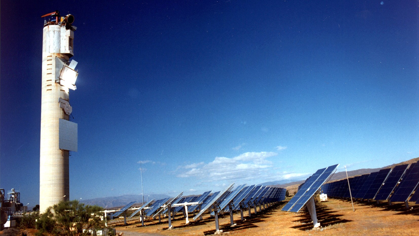 Solar tower power station in Almería, Spain