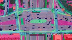 Automatic 15 class semantic segmentation of traffic related objects in aerial images using deep learning