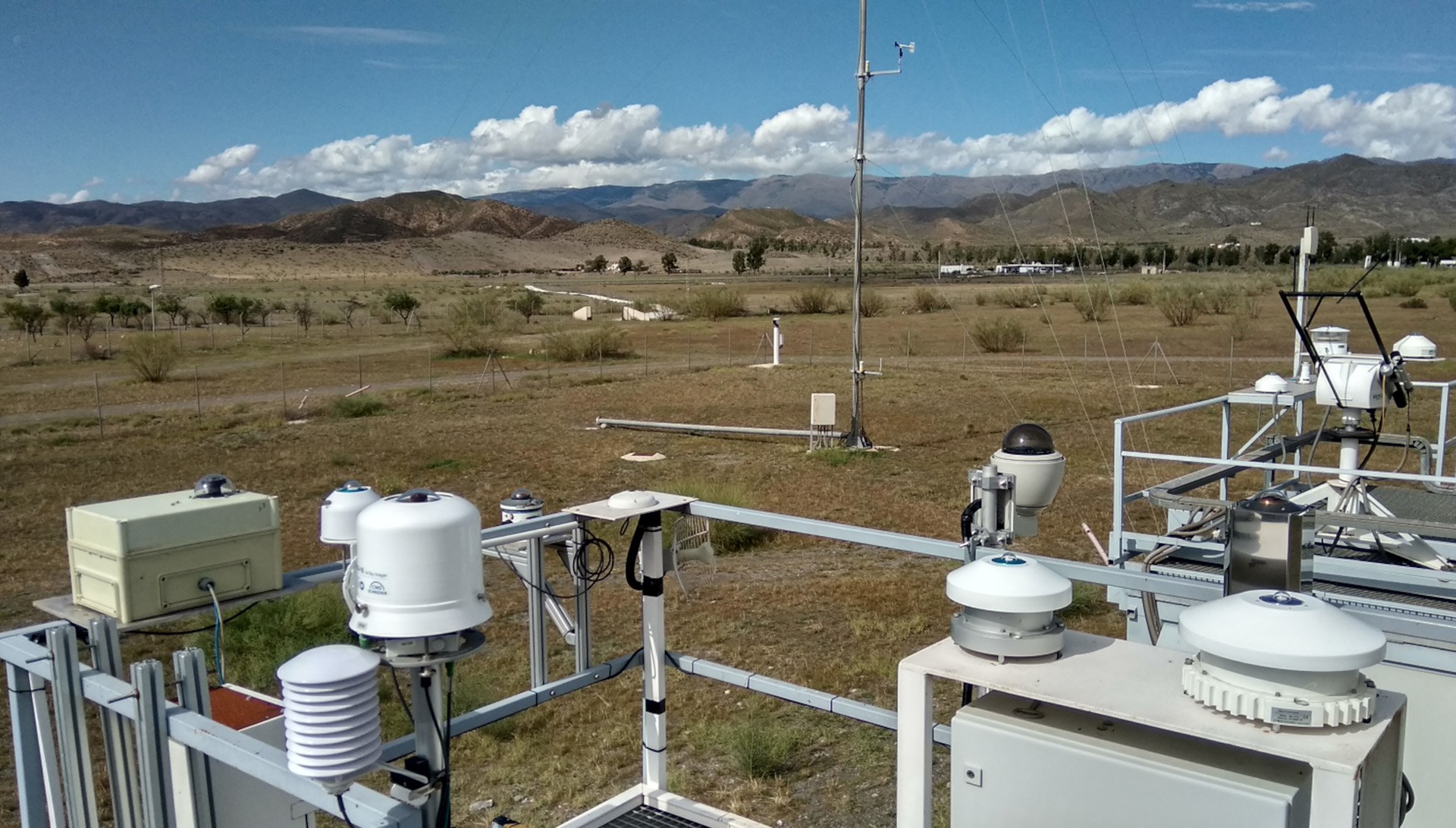 Meteorological measurement station METAS at Plataforma Solar de Almería, owned by the Spanish research centre CIEMAT