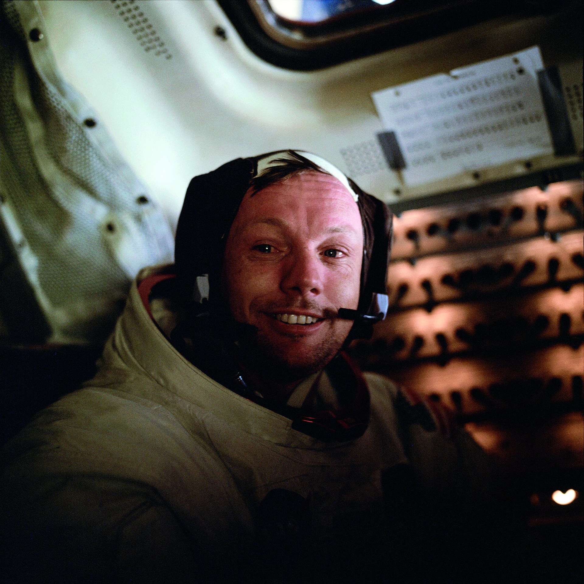 Neil Armstrong, first man on the moon