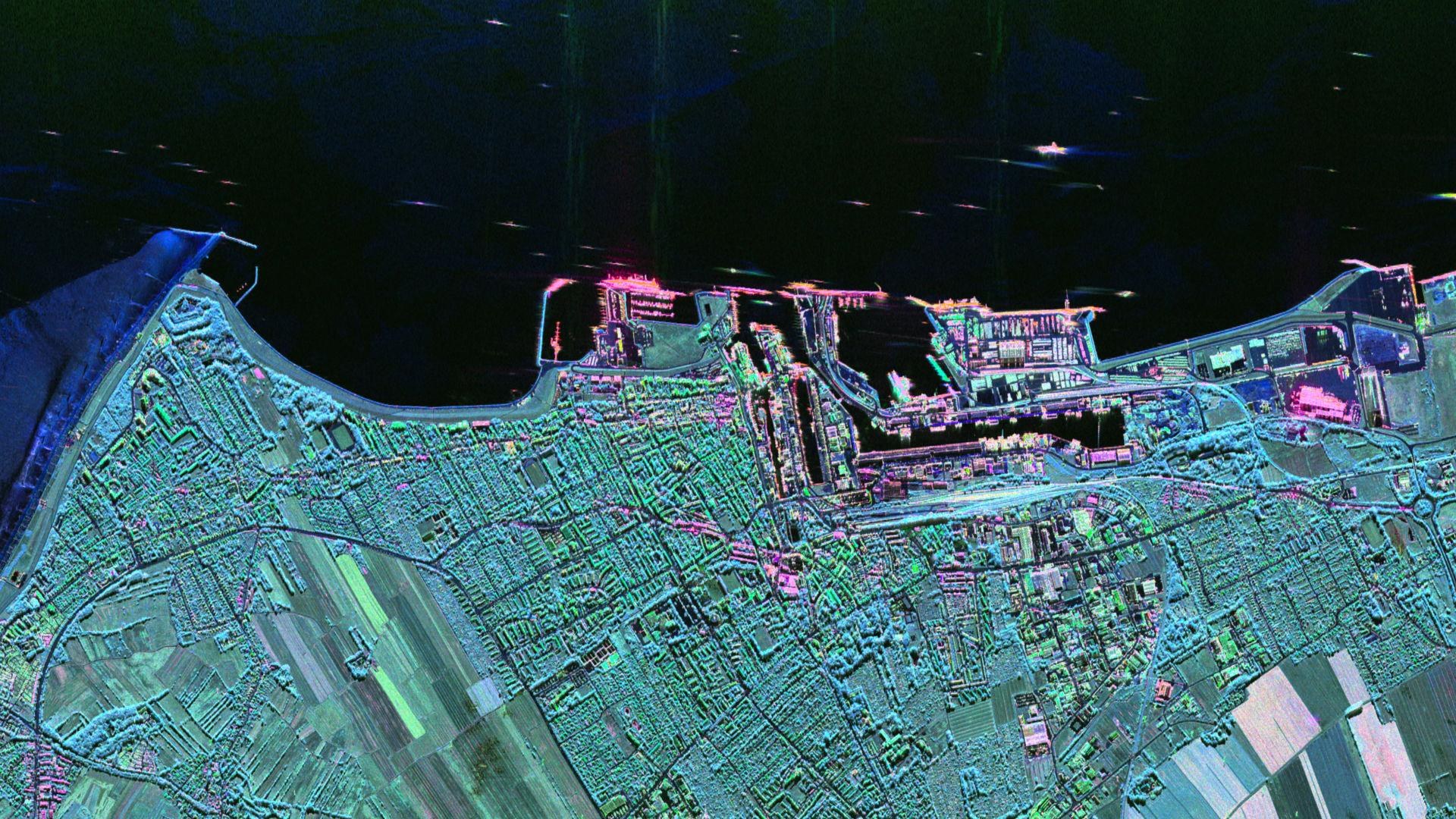 Radarbild von Cuxhaven
