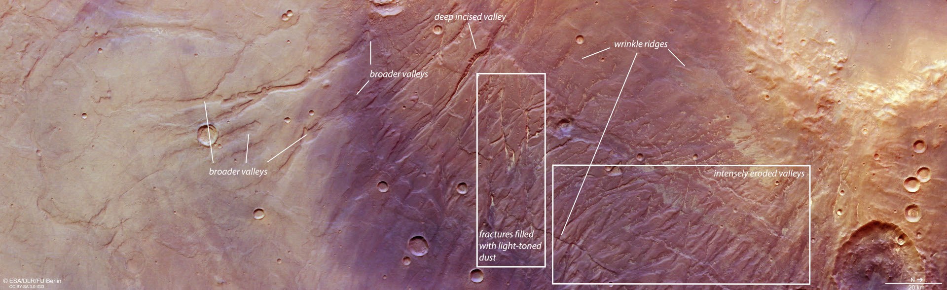 Geological features of Nectaris Fossae