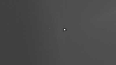 earth and moon from mars
