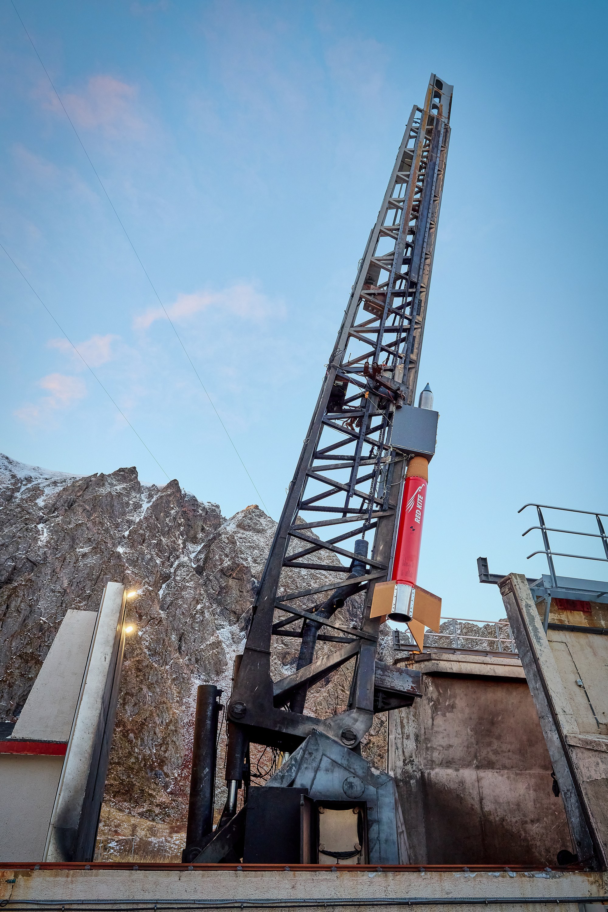 On the launch tower in Andøya