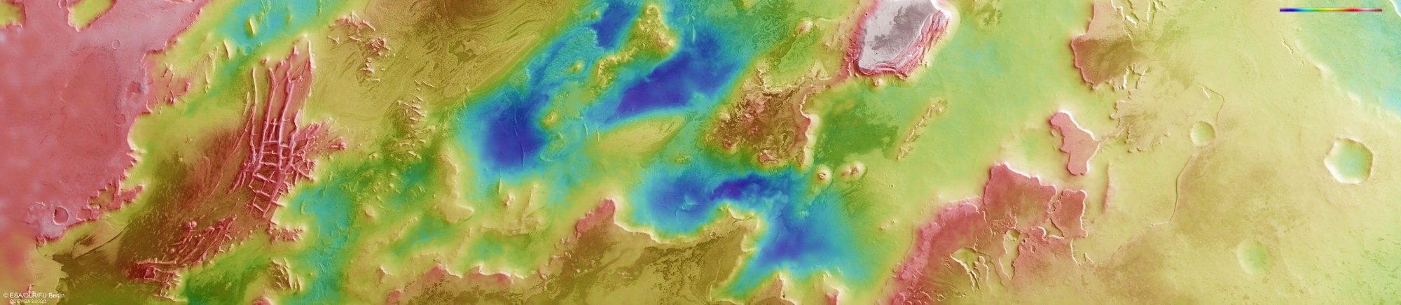 Topographical image map of Angustus Labyrinthus region