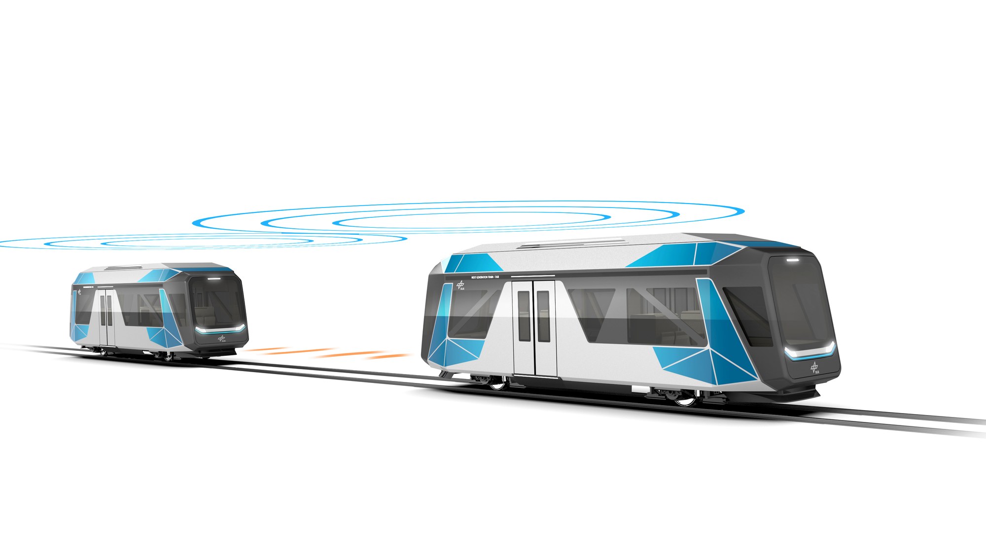 Communication and tracking for pioneering train concepts such as NGT-TAXI