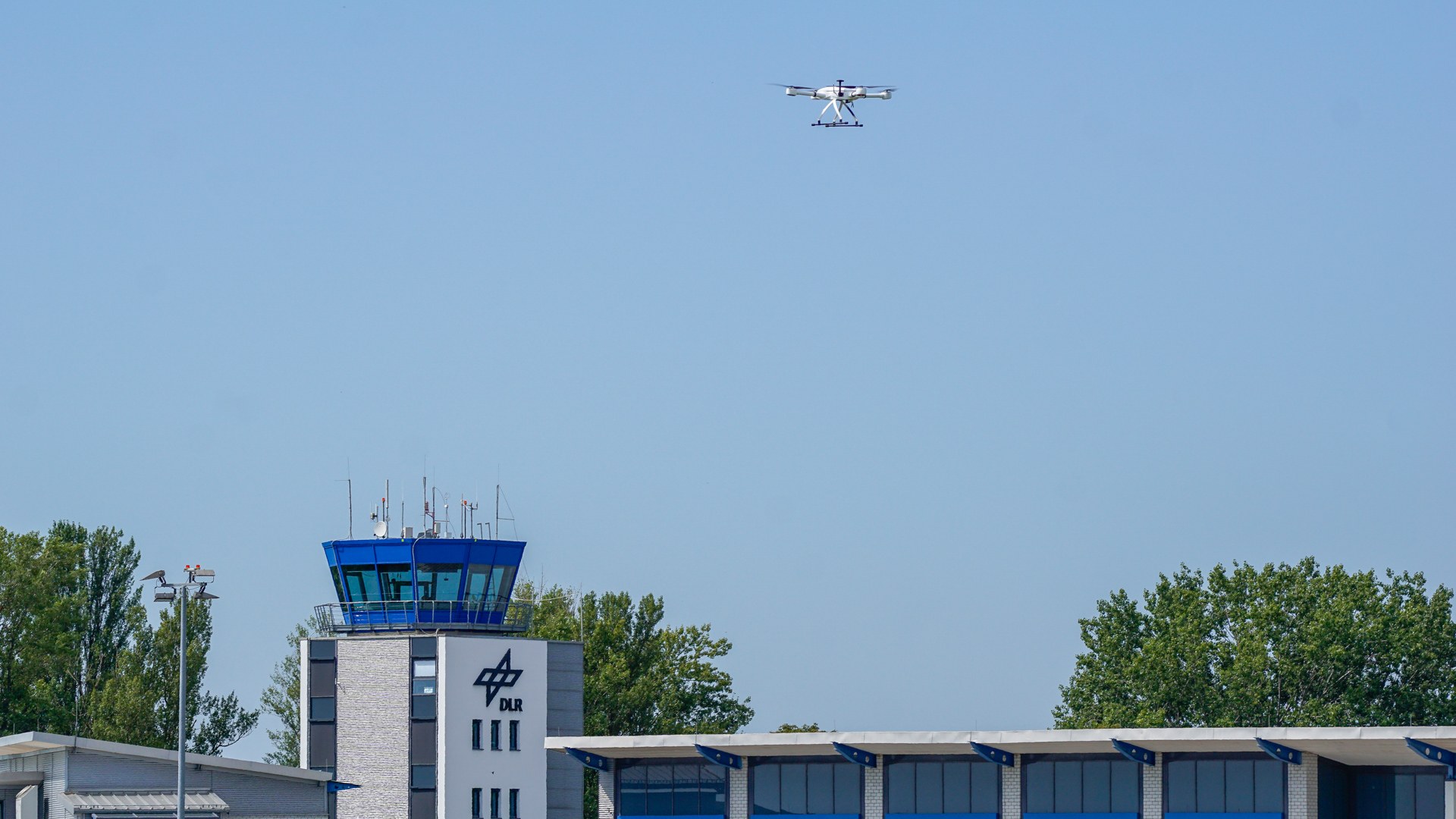 Drone at DLR's National Experimental Test Center for Unmanned Aircraft Systems