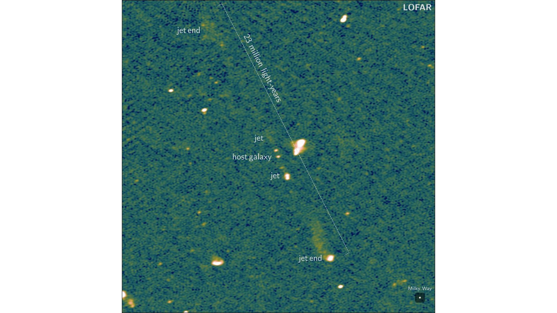 Image from the LOFAR radio telescope