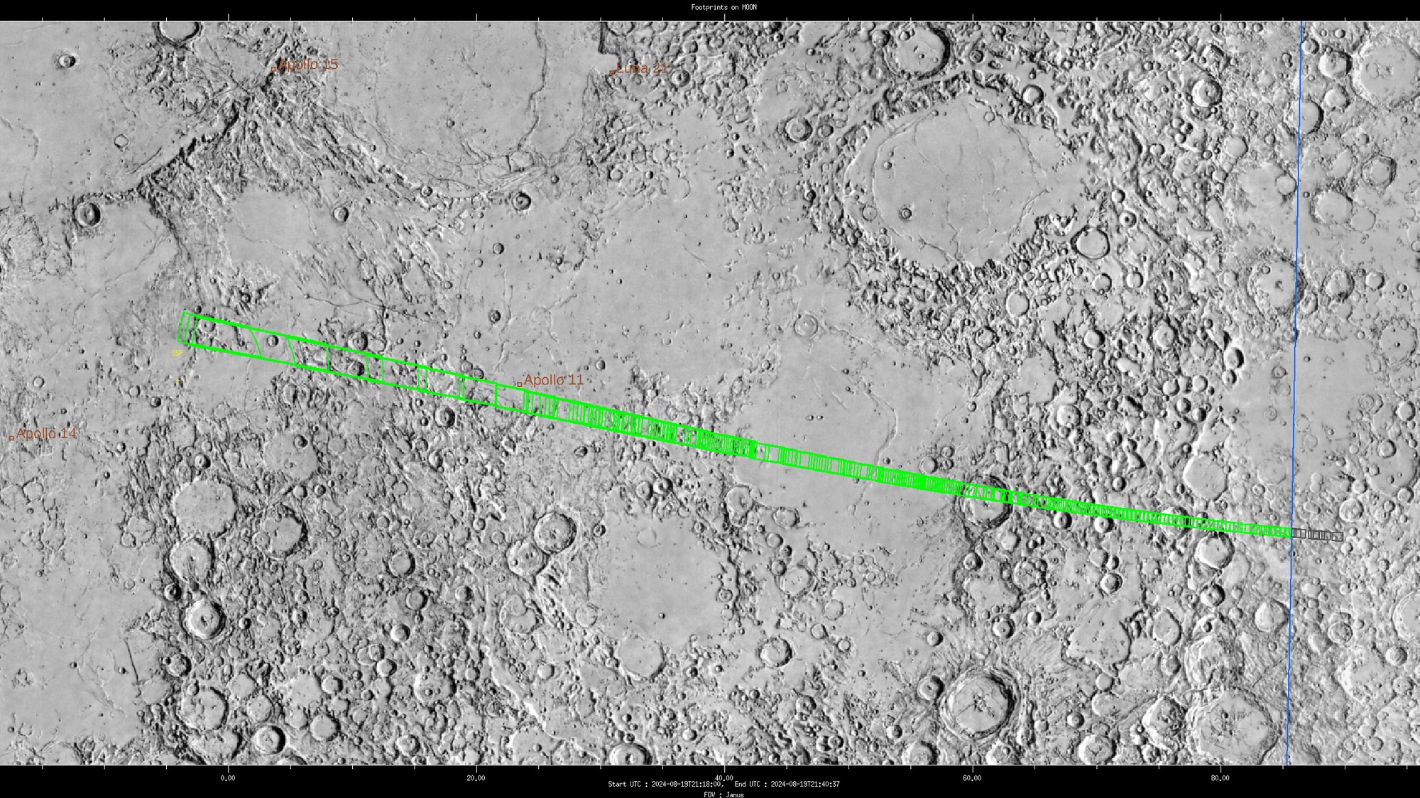 19 August 2024: The JUICE camera JANUS photographs the lunar surface