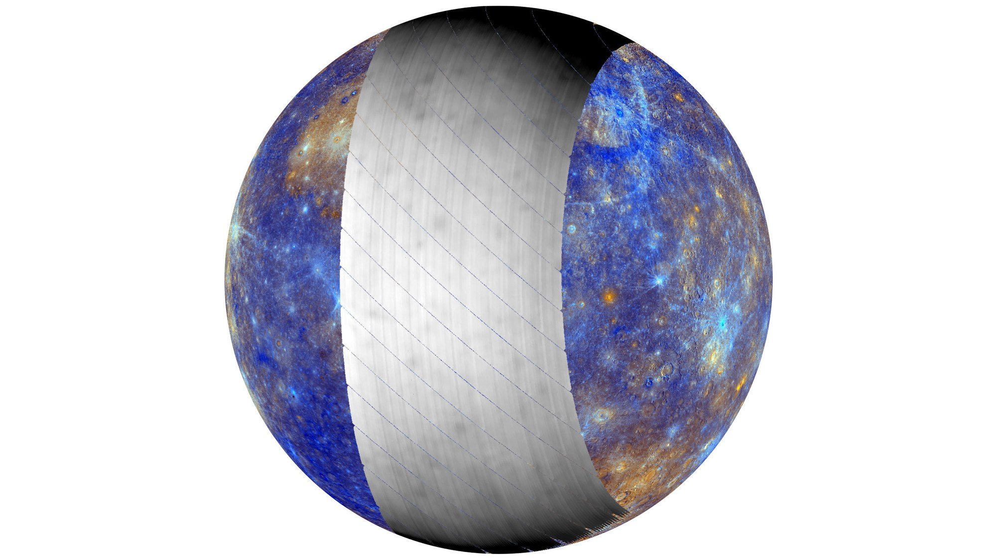 Coverage of MERTIS measurements during Mercury flyby