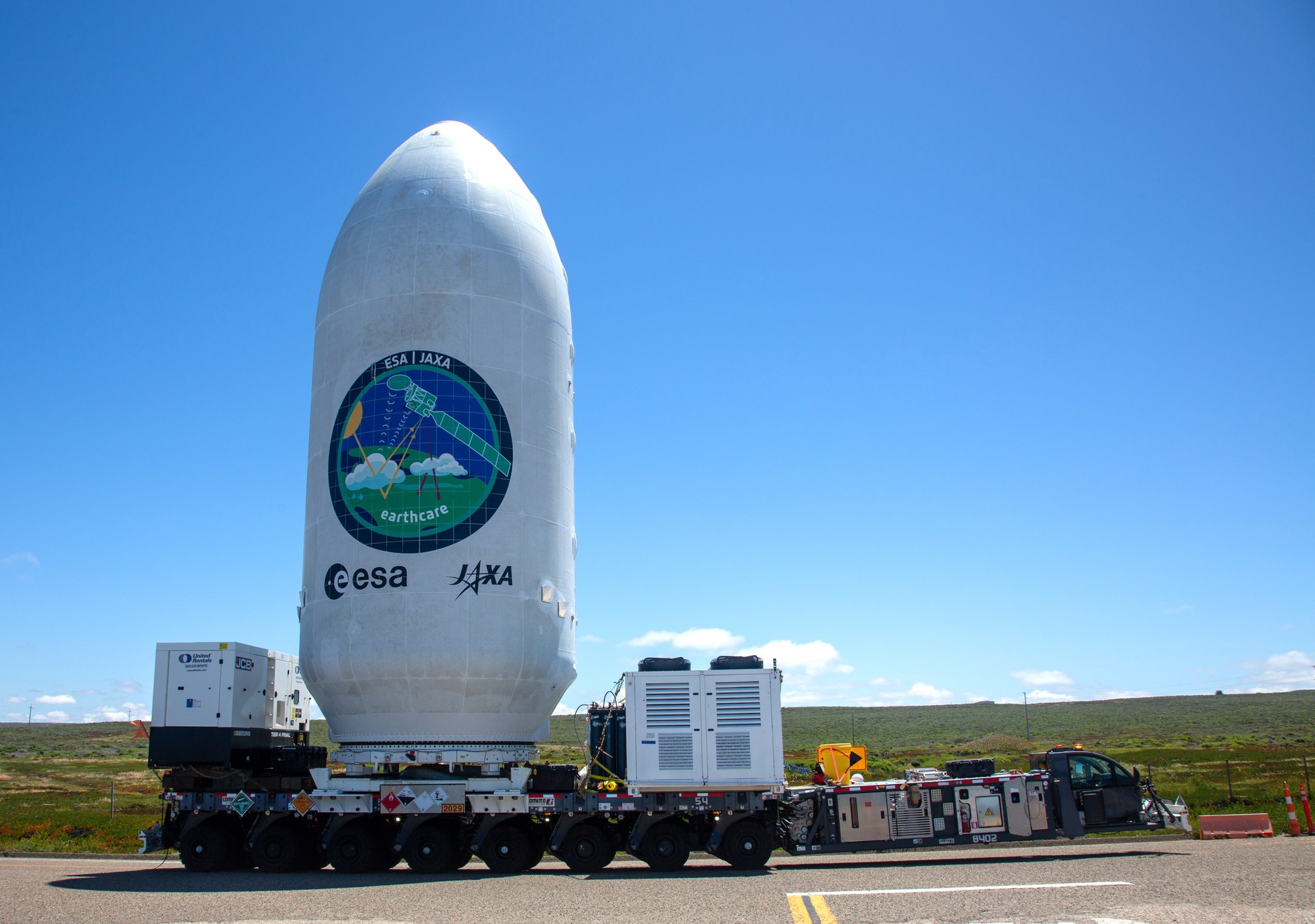 EarthCARE on its way to the launch pad