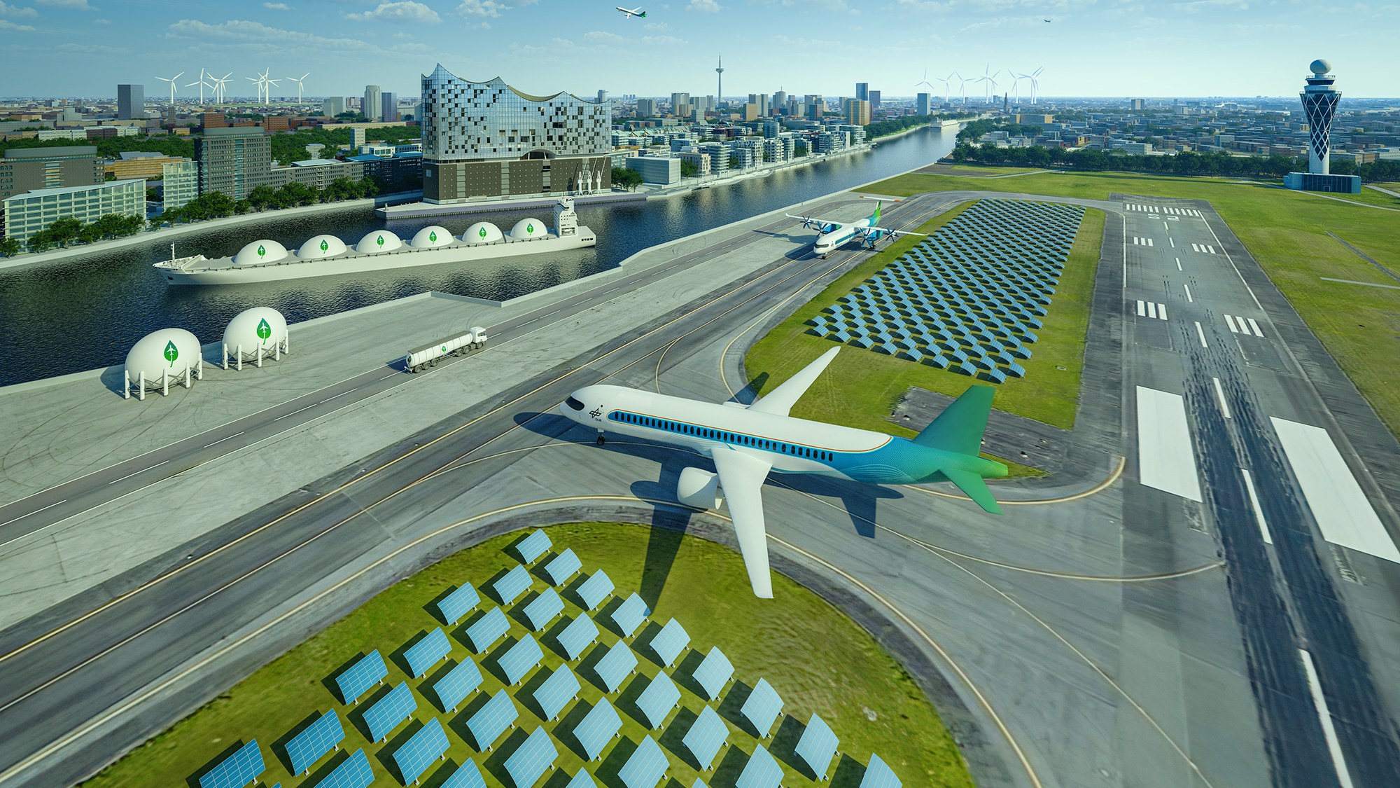 Working towards a comprehensive digital assessment of aviation (artist impression)