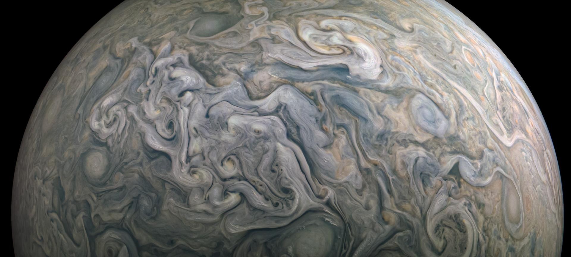 Swirling textures in Jupiter's atmosphere