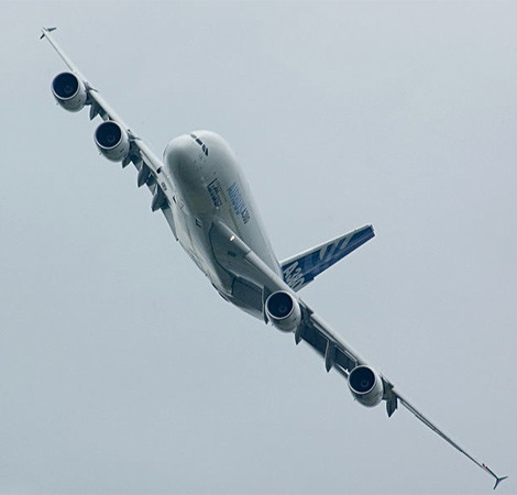 Der Airbus A380 – das größte Passagierflugzeug der Welt. Bild: I. Green