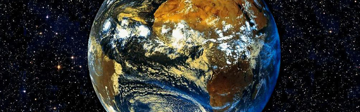 Die Erde im Blick. Satelliten liefern viele wichtige Informationen über unseren Planeten. Bild: DLR, Eumetsat