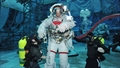 Wieder ein Tag unter Wasser: Alex beim Spacewalk%2dTraining in Houston (USA). 