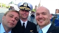 Nach jahrelangem Training etwas Entspannung: Die Crew macht ein Selfie in Moskau. 